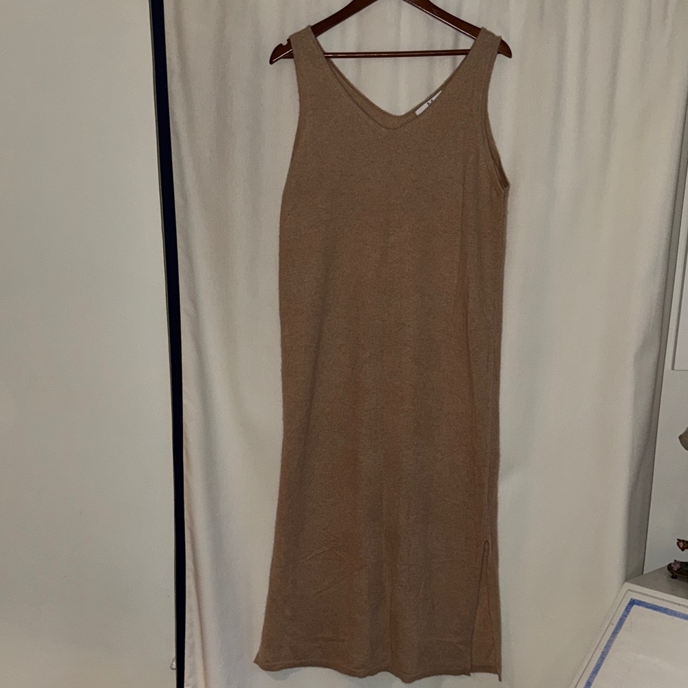 Magaschoni Tan Midi Dress